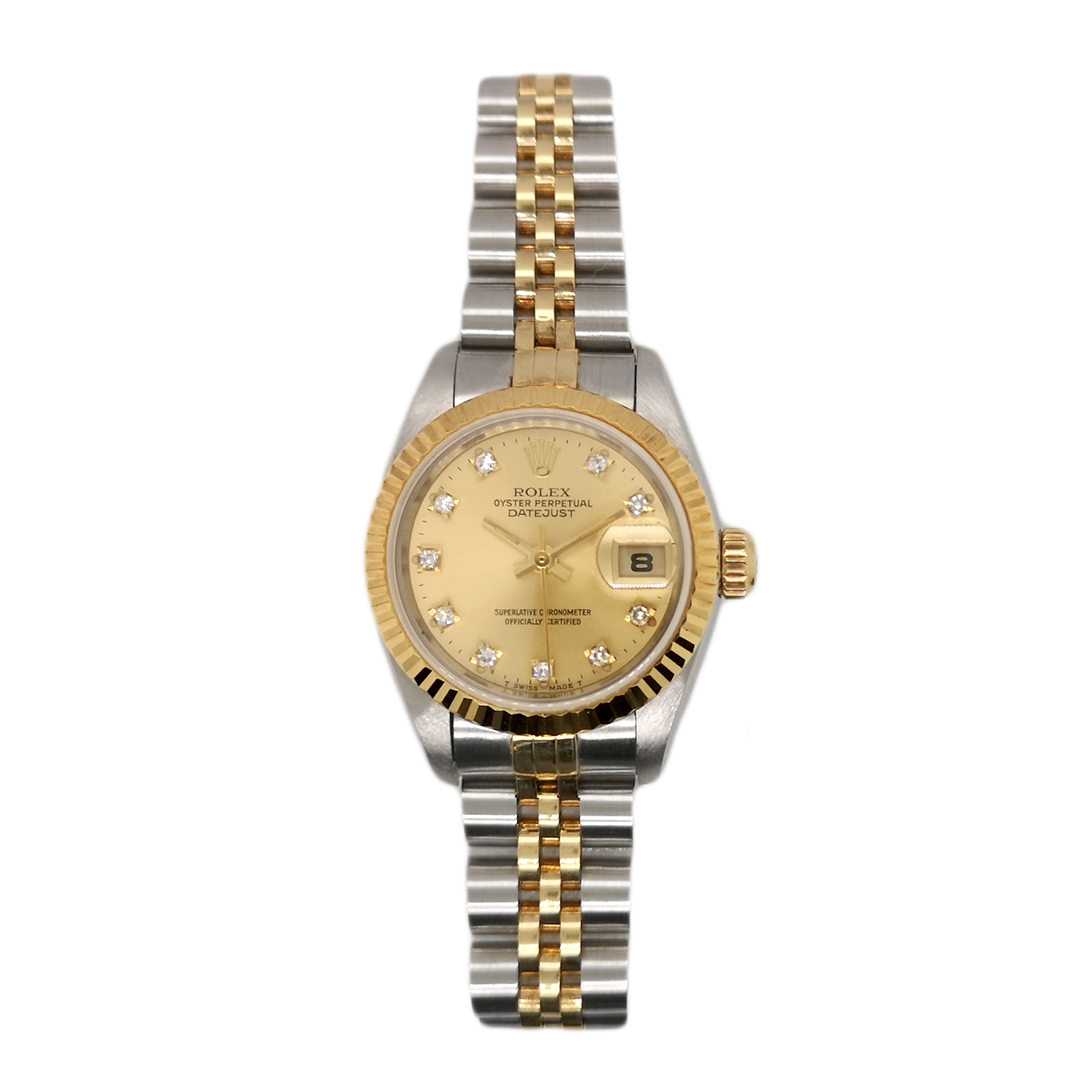 ROLEX LADY DATEJUST DIAMOND WATCH