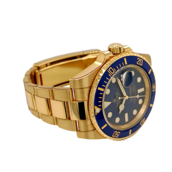 18K Rolex Submariner 16618LB Left View