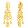 18K Yellow Gold Diamond Earring