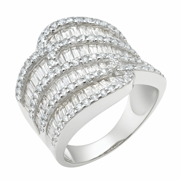 18K White Gold Diamond Ring