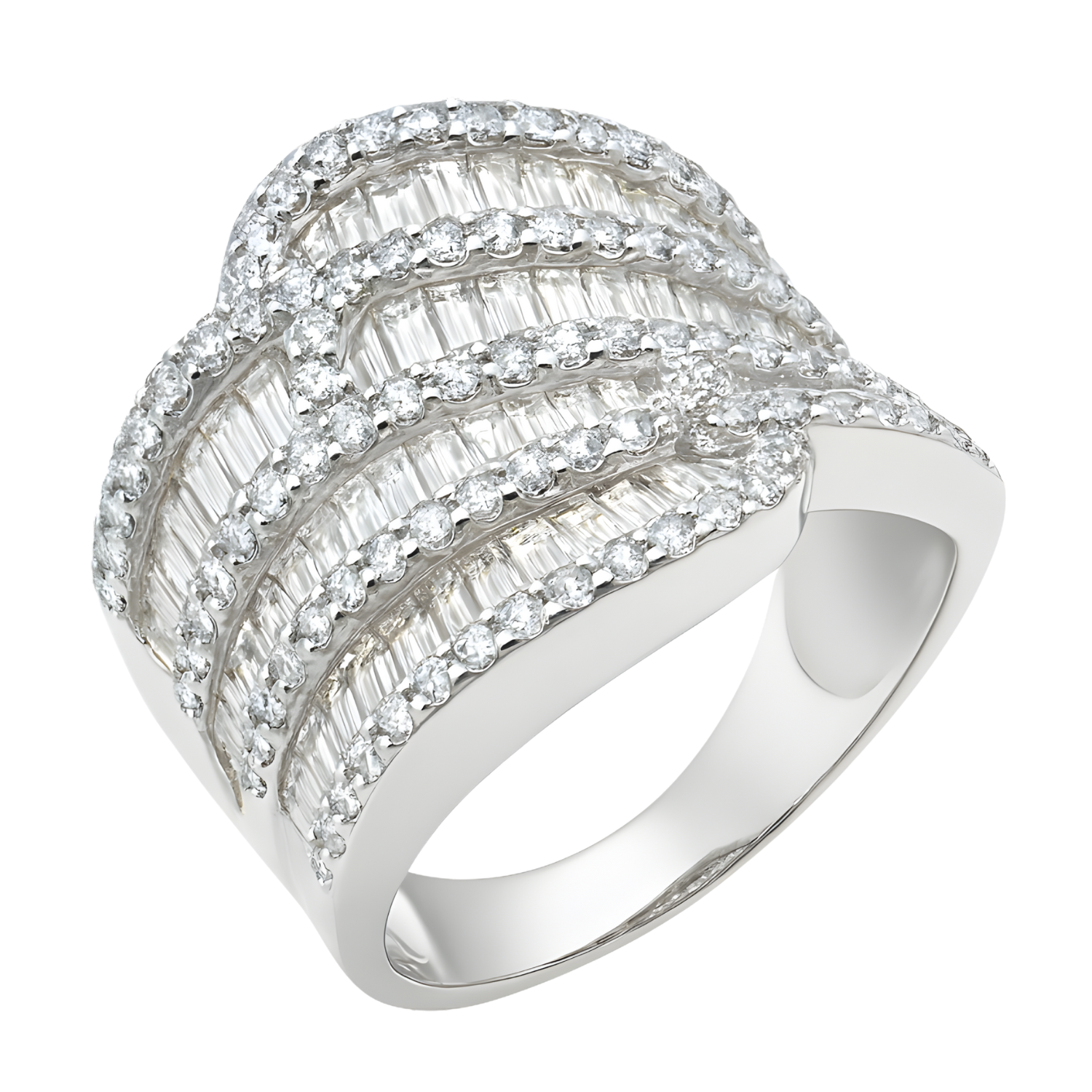 18K White Gold Diamond Ring