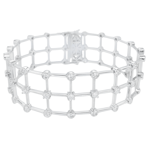 18K White Gold Diamond Bracelet
