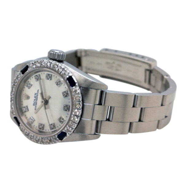 Rolex Oyster Perpetual Dia & Sapphire 67180 - Image 3