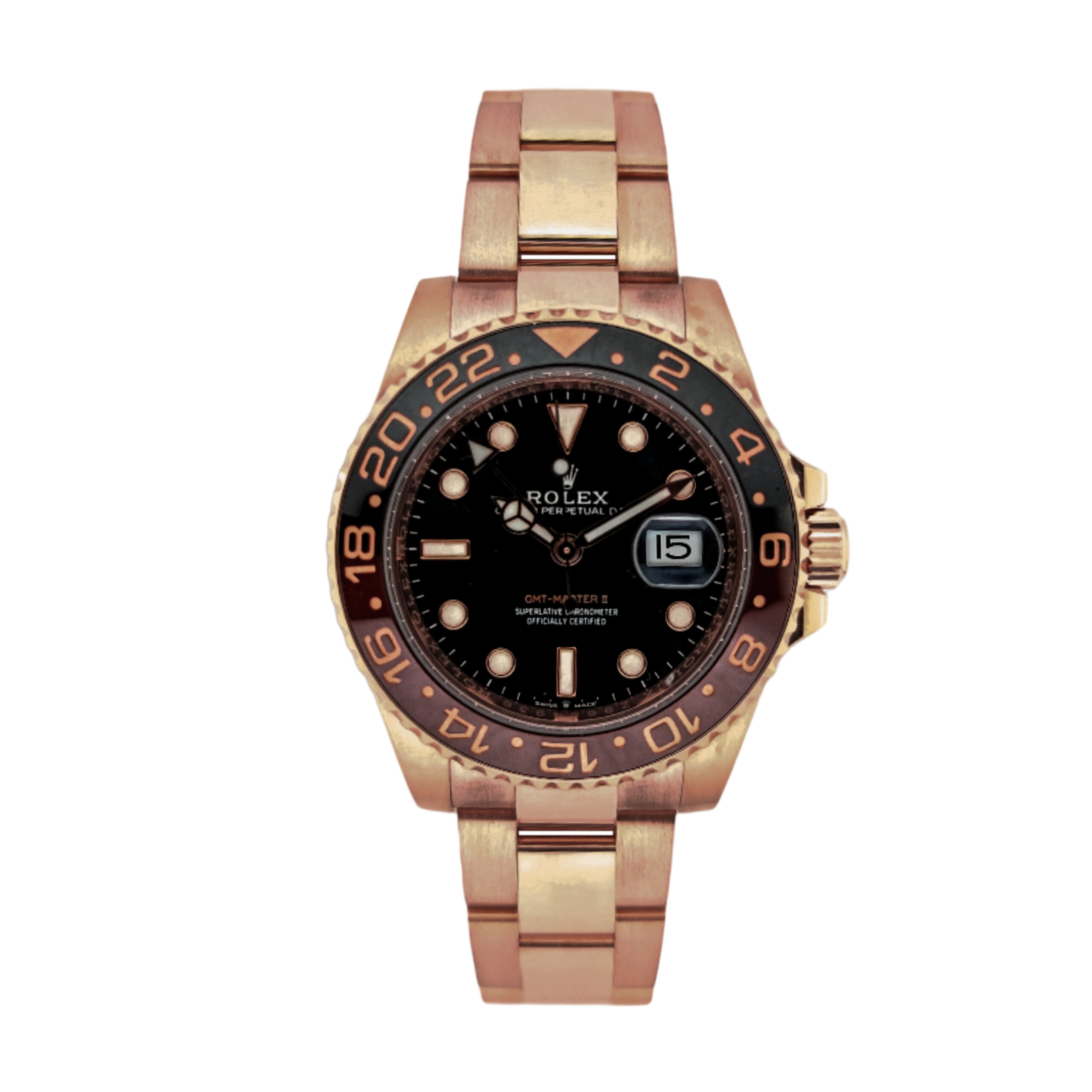18K Rose Gold Rolex Gmt-Master Ii 126715