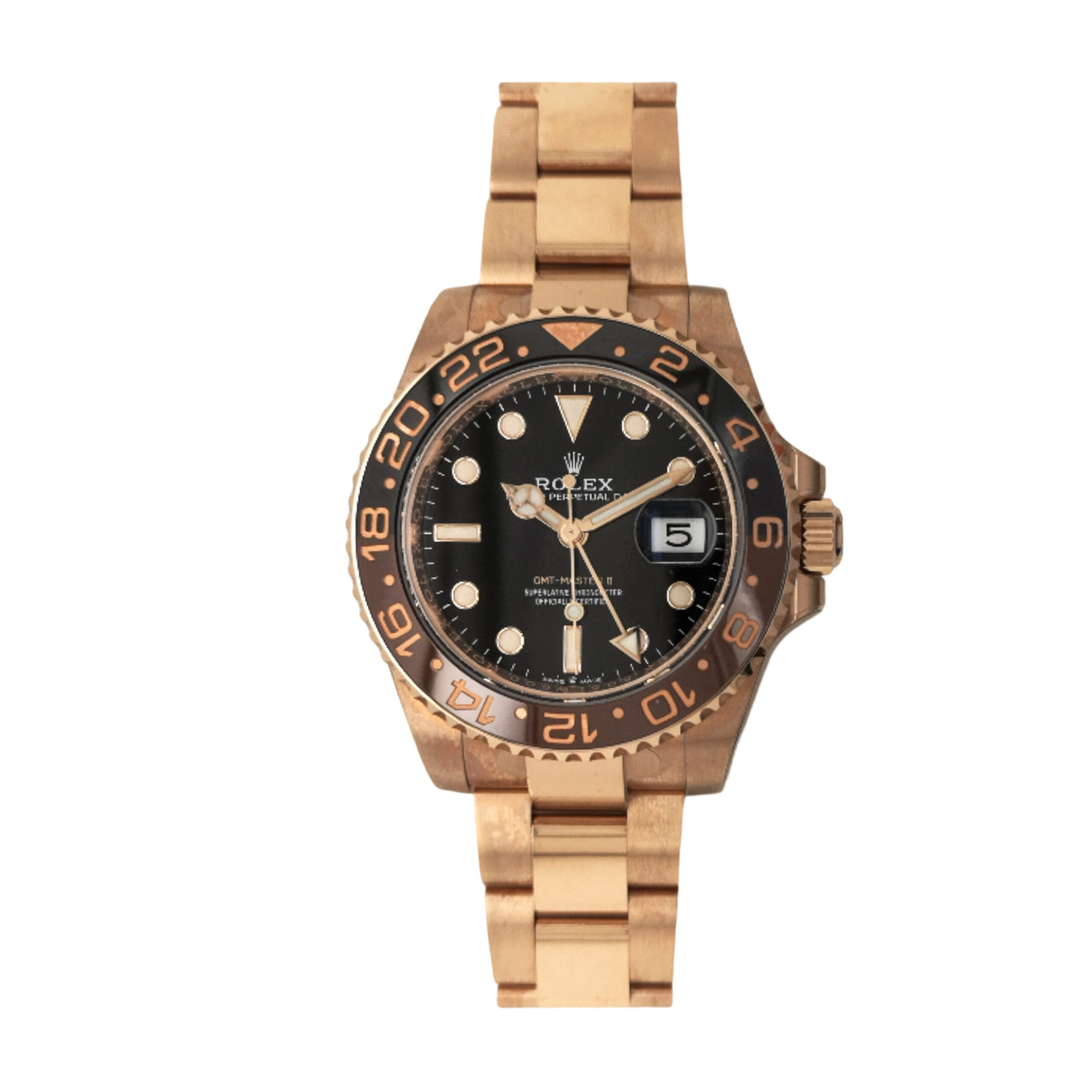 18K Rose Gold Rolex Gmt-Master Ii 126715CHNR