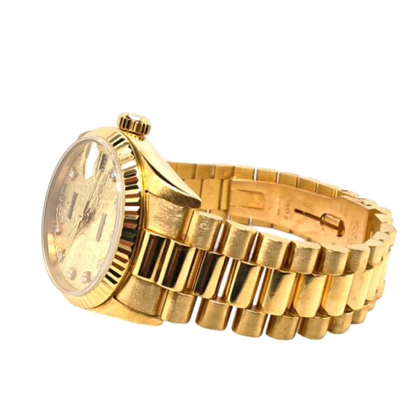 18K Yellow Gold Rolex Datejust 31 Diamond 68278