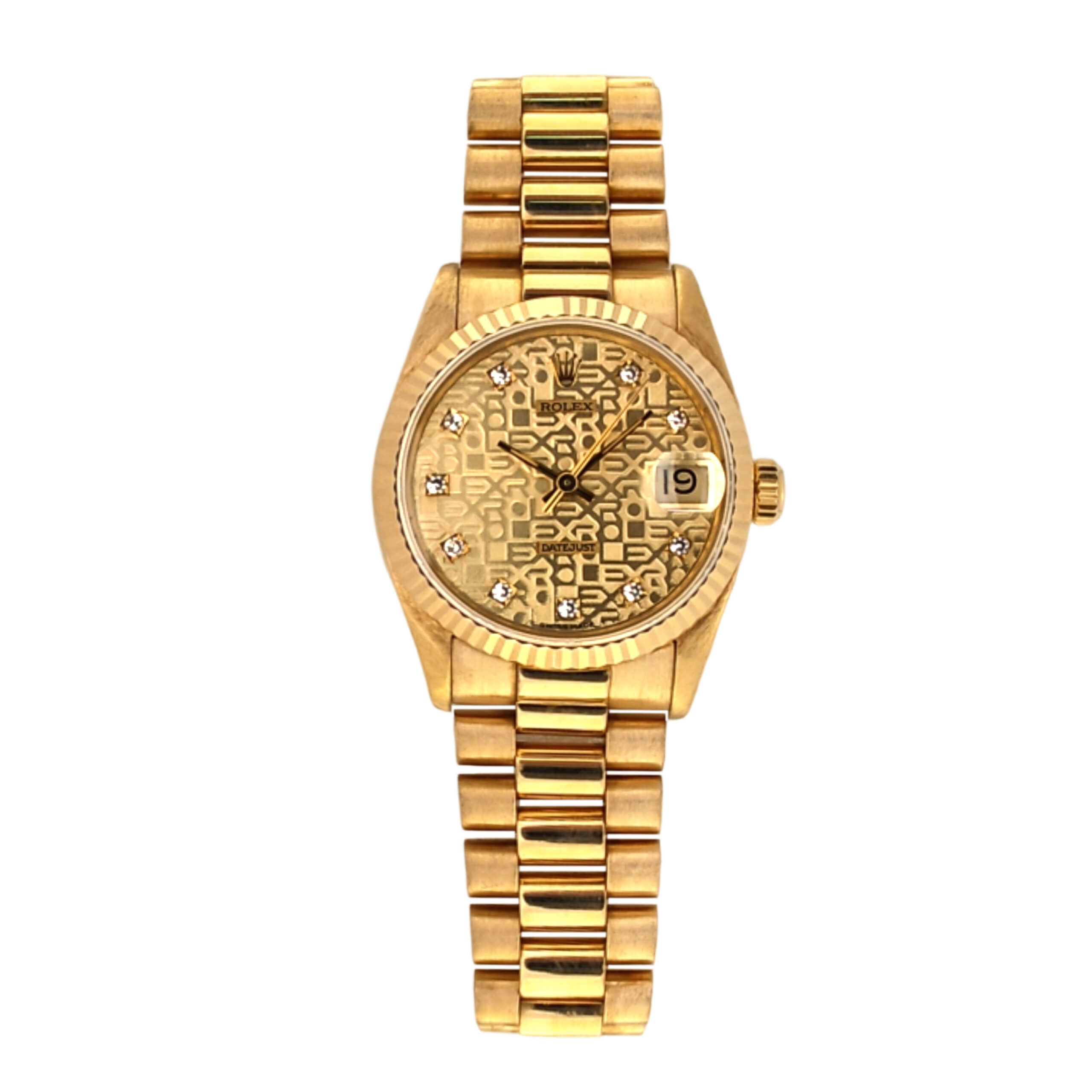 18K Yellow Gold Rolex Datejust 31 Diamond 68278