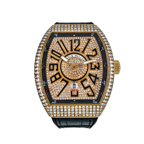18K Rose Gold Franck Muller Vanguard Diamond