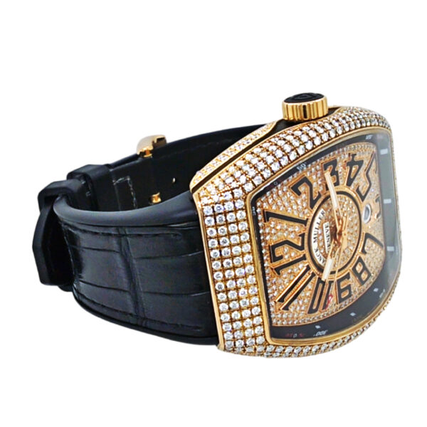 18K Rose Gold Franck Muller Vanguard Diamond