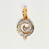 750 Yellow Gold Diamond Pendant 2 Tone