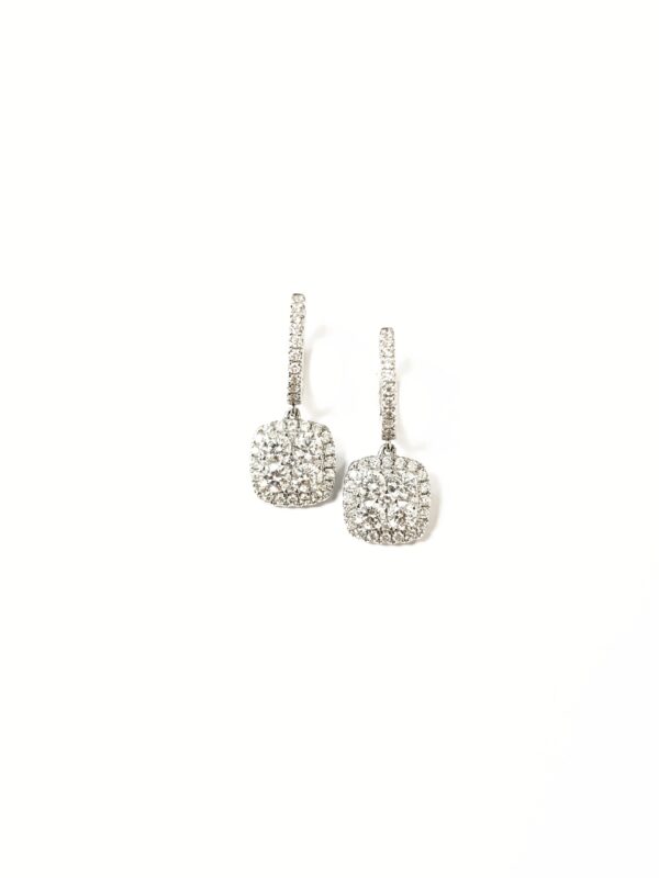 750 White Gold Diamond Earring