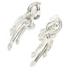 18K White Gold Diamond Earring