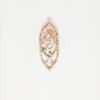 750 Rose Gold Diamond Pendant 2 Tone