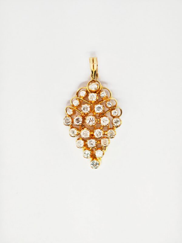 750 Yellow Gold Diamond Pendant