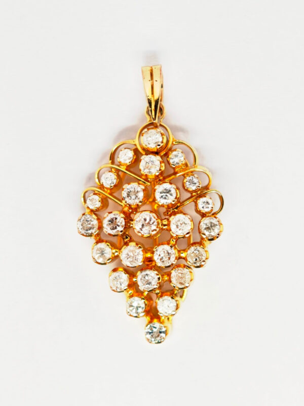 750 Yellow Gold Diamond Pendant
