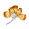 750 Rose/White Gold Diamond Pendant