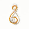 750 Yellow/White Gold Diamond Pendant