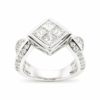 18K White Gold Diamond Ring
