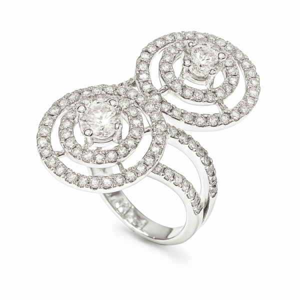 750 White Gold Diamond Ring