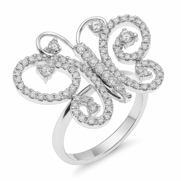 750 White Gold Diamond Ring