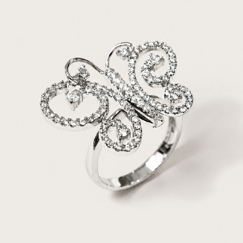 18K White Gold Diamond Ring