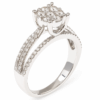 750 White Gold Diamond Ring
