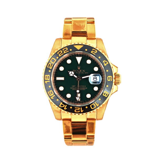 18K Yellow Gold Rolex Gmt-Master Ii 116718LN