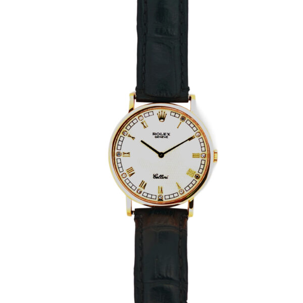 18K Yellow Gold Rolex Cellini Diamond 5112