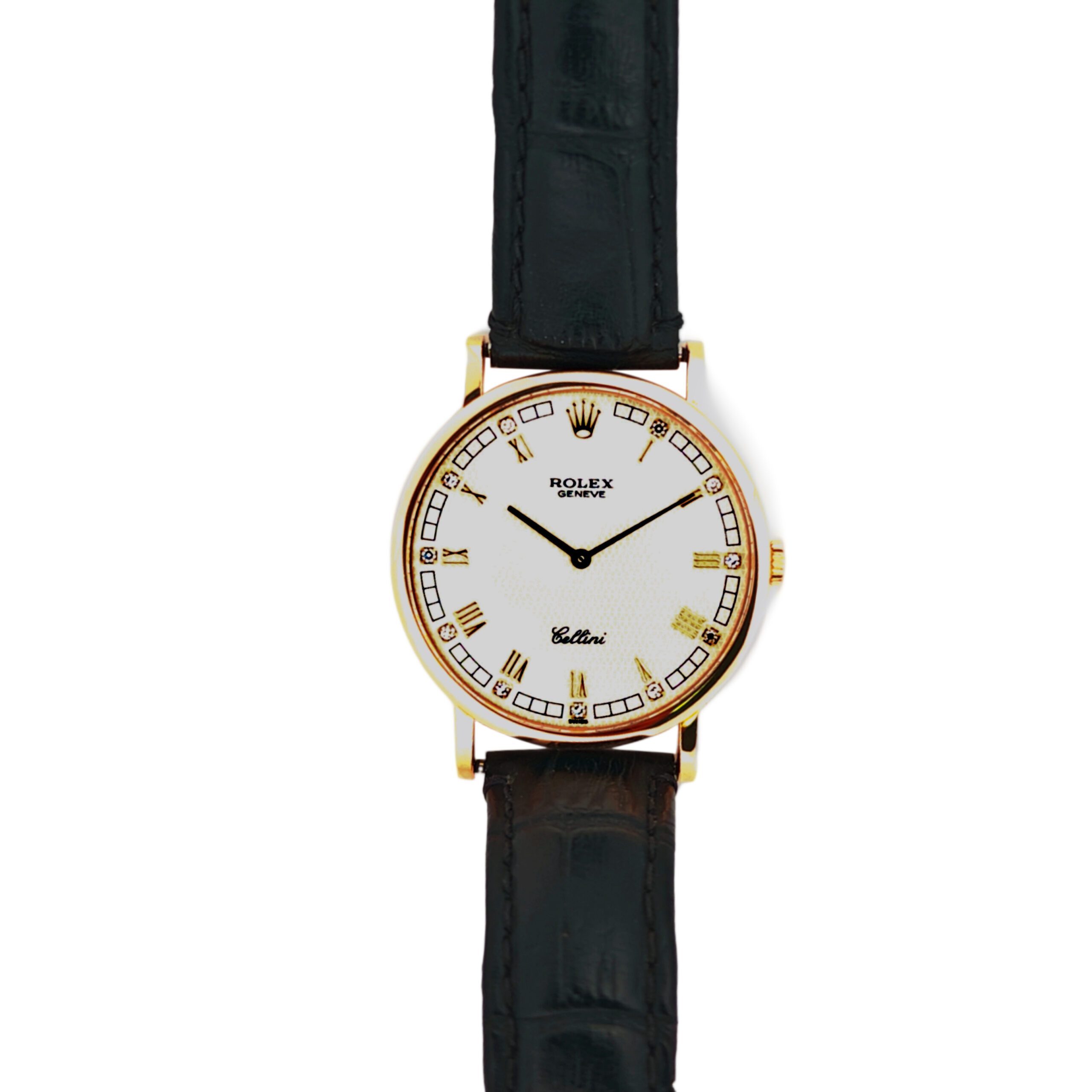 18K Yellow Gold Rolex Cellini Diamond 5112
