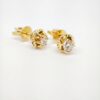 18K Yellow Gold 6 Claw Diamond Earstud
