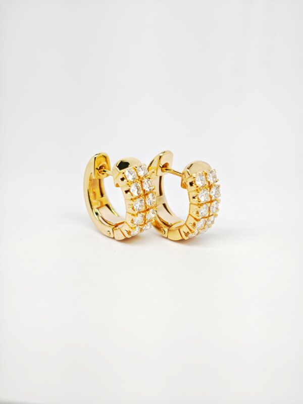 20K Yellow Gold Diamond Earring