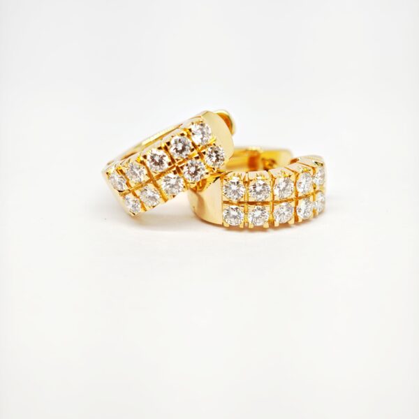 20K Yellow Gold Diamond Earring