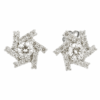 14K/18K White Gold Diamond Earstud