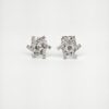 14K/18K White Gold Diamond Earstud