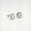 18K White Gold Diamond Earstud
