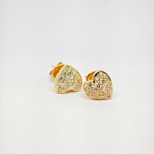 20K Yellow Gold Diamond Earstud