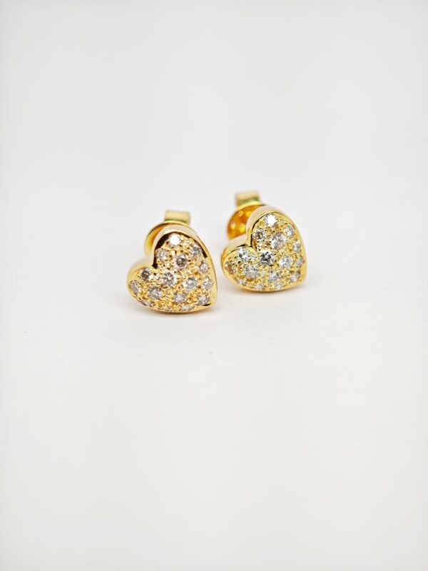 20K Yellow Gold Diamond Earstud