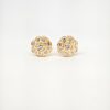 20K Yellow Gold Diamond Earstud