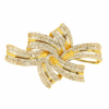 18K Yellow Gold Diamond Pendant 2 Tone