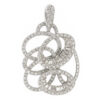 18K White Gold Diamond Pendant