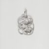 18K White Gold Diamond Pendant