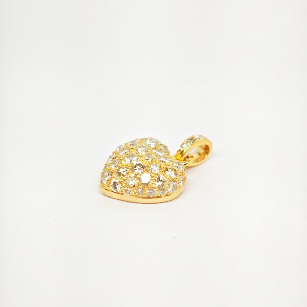 20K Yellow Gold Diamond Pendant