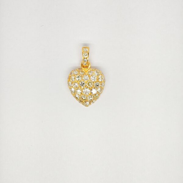 20K Yellow Gold Diamond Pendant