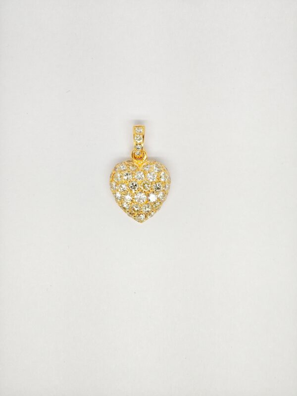 20K Yellow Gold Diamond Pendant