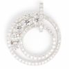 18K White Gold Diamond Pendant