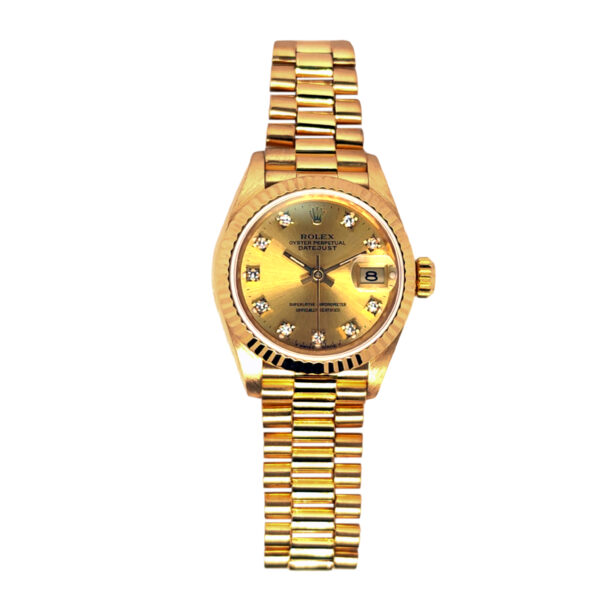 18K Yellow Gold Rolex Lady-Datejust Diamond 69178