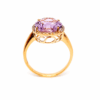 18K Rose Gold Diamond & Amethyst Ring