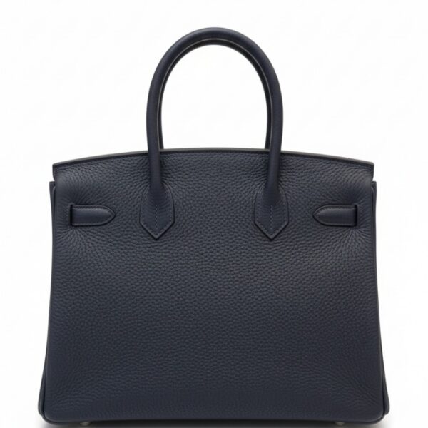 HERMES BRIKIN 25 LEATHER HANDBAG W/RODEO CHARM