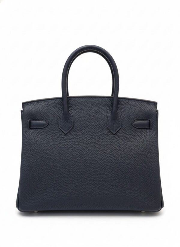 HERMES BRIKIN 25 LEATHER HANDBAG W/RODEO CHARM
