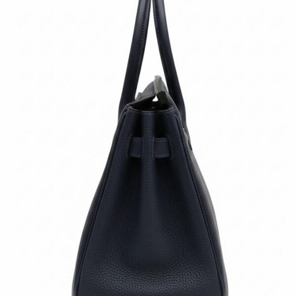 HERMES BRIKIN 25 LEATHER HANDBAG W/RODEO CHARM
